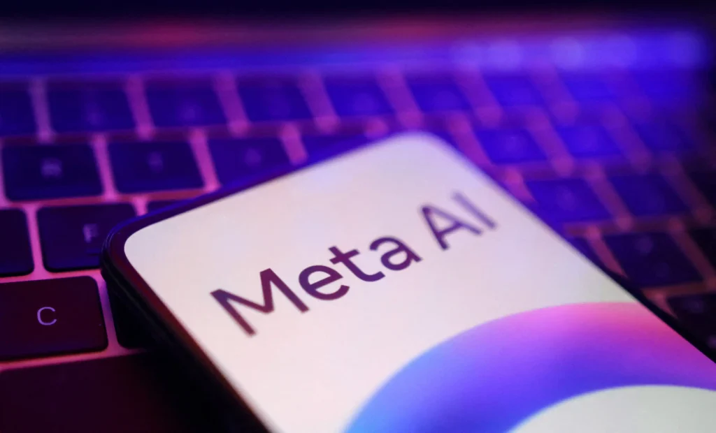 Conceptual image representing Meta's AI copyright lawsuit, likely featuring digital elements and legal symbols.