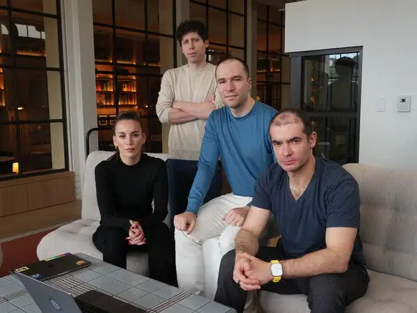 Conceptual image representing Mira Murati's new AI startup, Thinking Machines Lab, focusing on accessible AI.